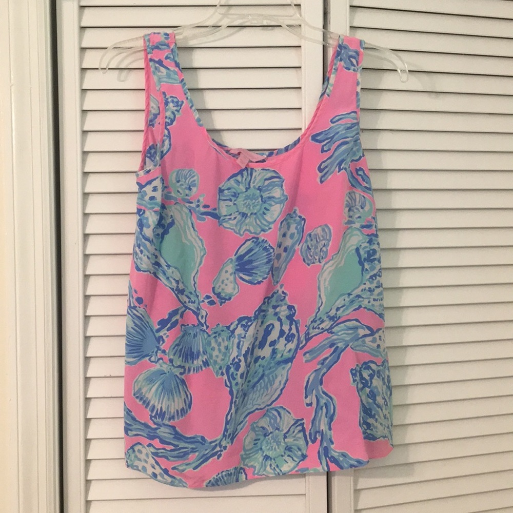 Lilly Pulitzer silk tank top
